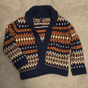 Janie and Jack The library Fair Isle Cardigan